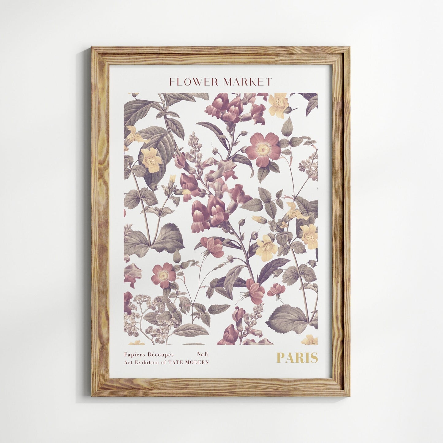Poster Flower Market Blumen V2 | Botanische Wand Kunst I Wandbilder Wohnzimmer Küche Schlafzimmer Flur | Kunst Druck I ohne Rahmen-2