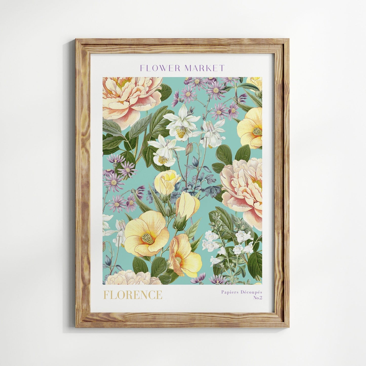 Poster Flower Market Blumen V2 | Botanische Wand Kunst I Wandbilder Wohnzimmer Küche Schlafzimmer Flur | Kunst Druck I ohne Rahmen-8