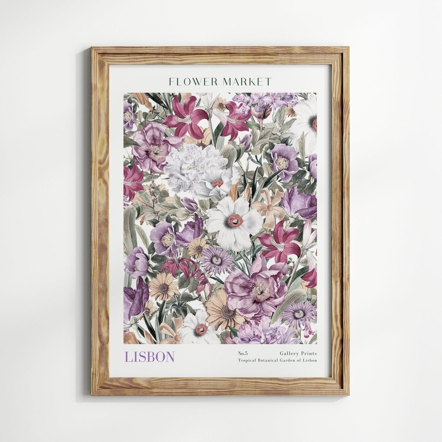 Poster Flower Market Blumen V2 | Botanische Wand Kunst I Wandbilder Wohnzimmer Küche Schlafzimmer Flur | Kunst Druck I ohne Rahmen-5