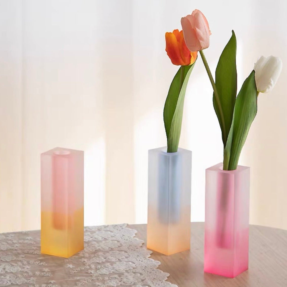 Iridescence Vase - Modern Whimsical Eclectic Decorative Table Setting Centerpiece Vase-2