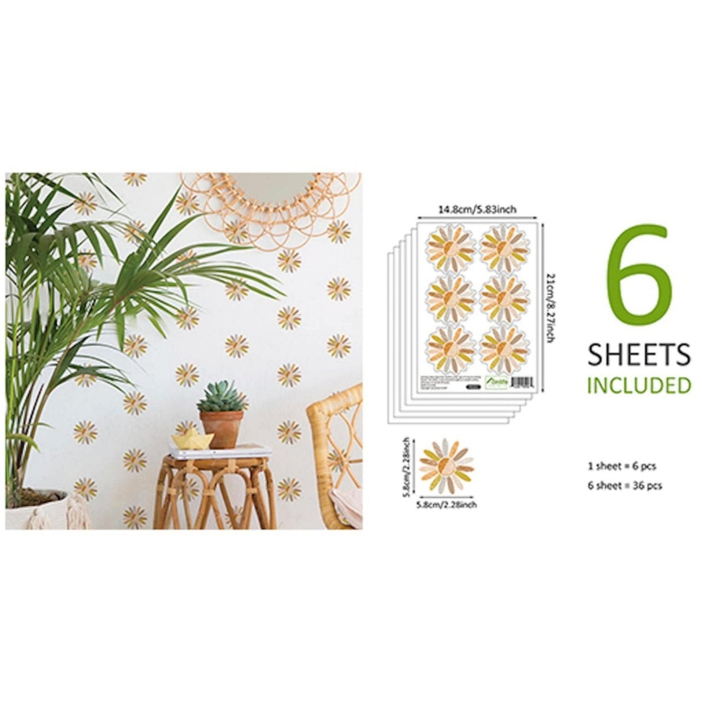 Wandsticker Set Blumen