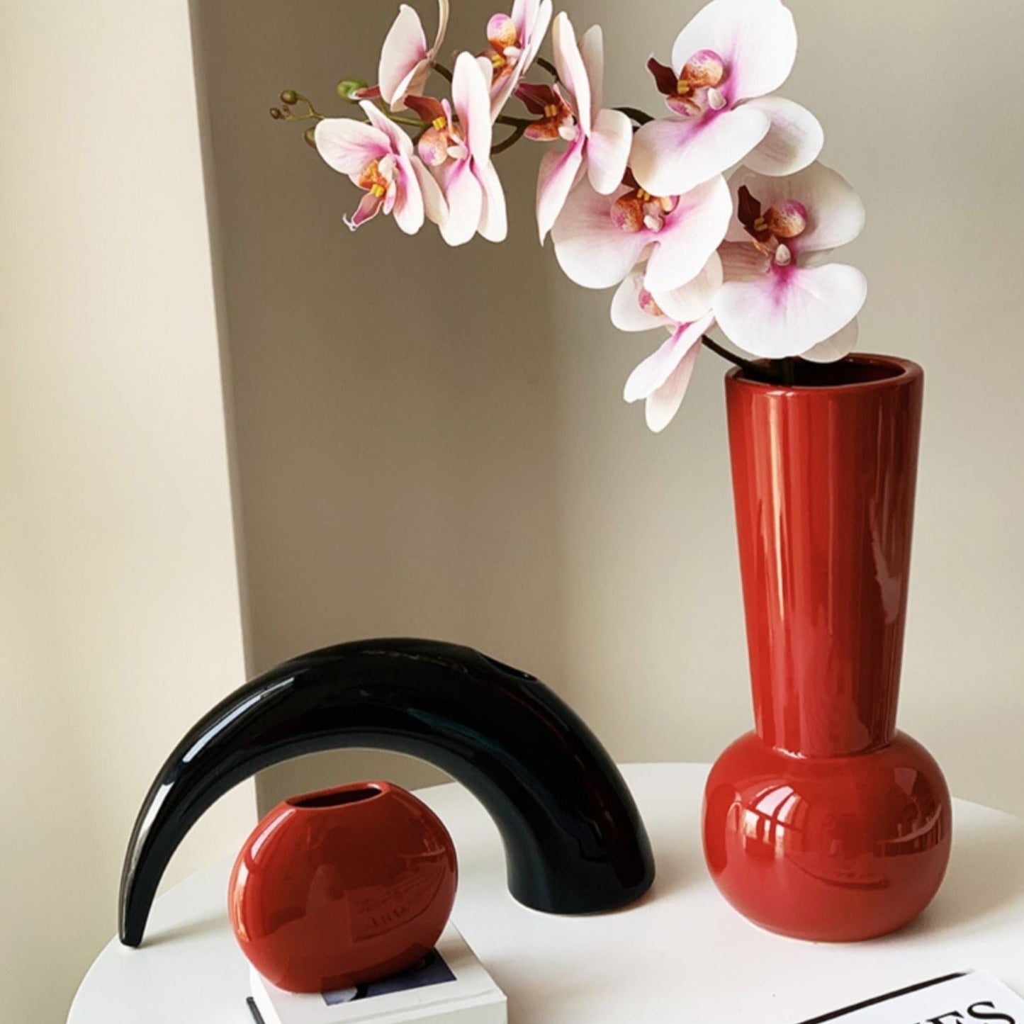 Bauhaus Style Ceramic Art Deco Vase-6