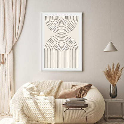 Poster Boho in Senffarben und Ockarfarben als Deko Print ohne Rahmen-3