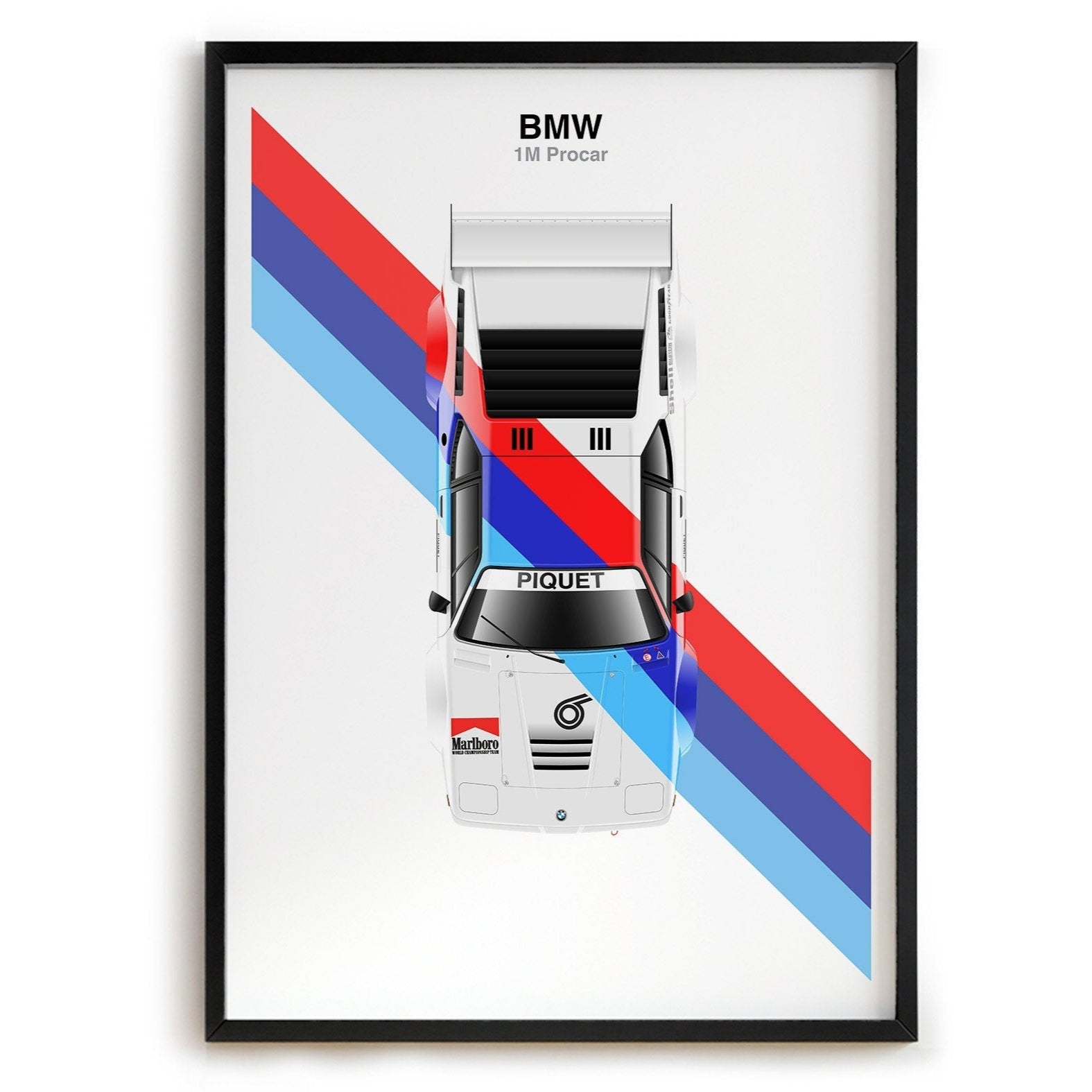 Poster Formel 1 Rennwagen Helm Rennfahrer Name Unterschrift I Deko Print ohne Rahmen-0