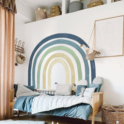 Sticker Kinderzimmer Wandaufkleber Regenbogen Bunte Farben I Wand Deko I Wandtattoos I Babyzimmer Wand Deko I Wandbild Tapete I Wasserdicht -0