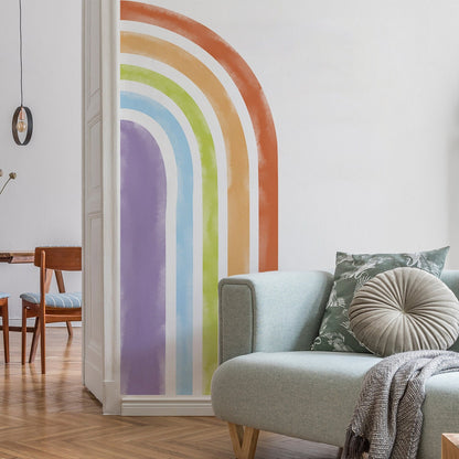 Sticker Kinderzimmer Wandaufkleber Regenbogen Bunte Farben I  Wandtattoos I Wandbild Tapete I Wasserdicht-0