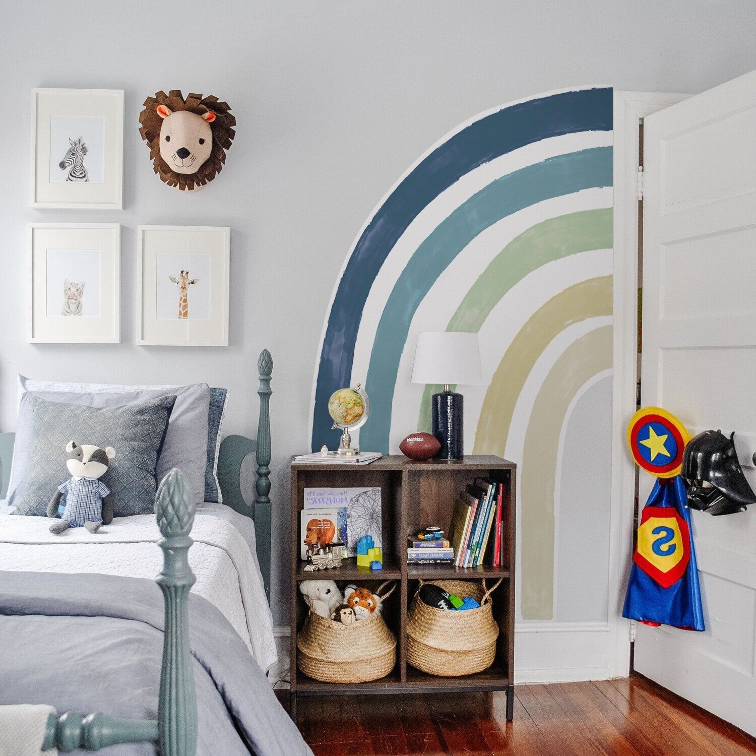 Sticker Kinderzimmer Wandaufkleber Regenbogen Bunte Farben I Wand Deko I Wandtattoos I Babyzimmer Wand Deko I Wandbild Tapete I Wasserdicht -2