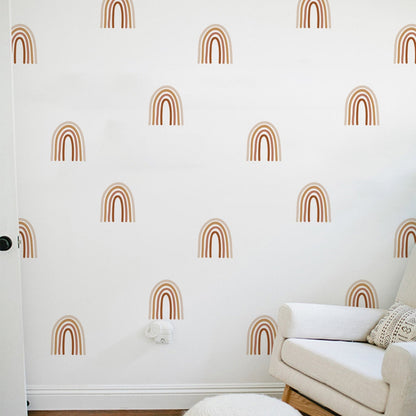 Sticker Kinderzimmer Wandaufkleber Boho Stil Regenbogen I Wandtattoos I Babyzimmer Wand Deko I Sticker Set-1