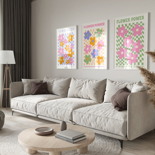 Poster Flower Market Blumen | Botanische Wand Kunst I Wandbilder Wohnzimmer Küche Schlafzimmer Flur | Kunst Druck I ohne Rahmen-0