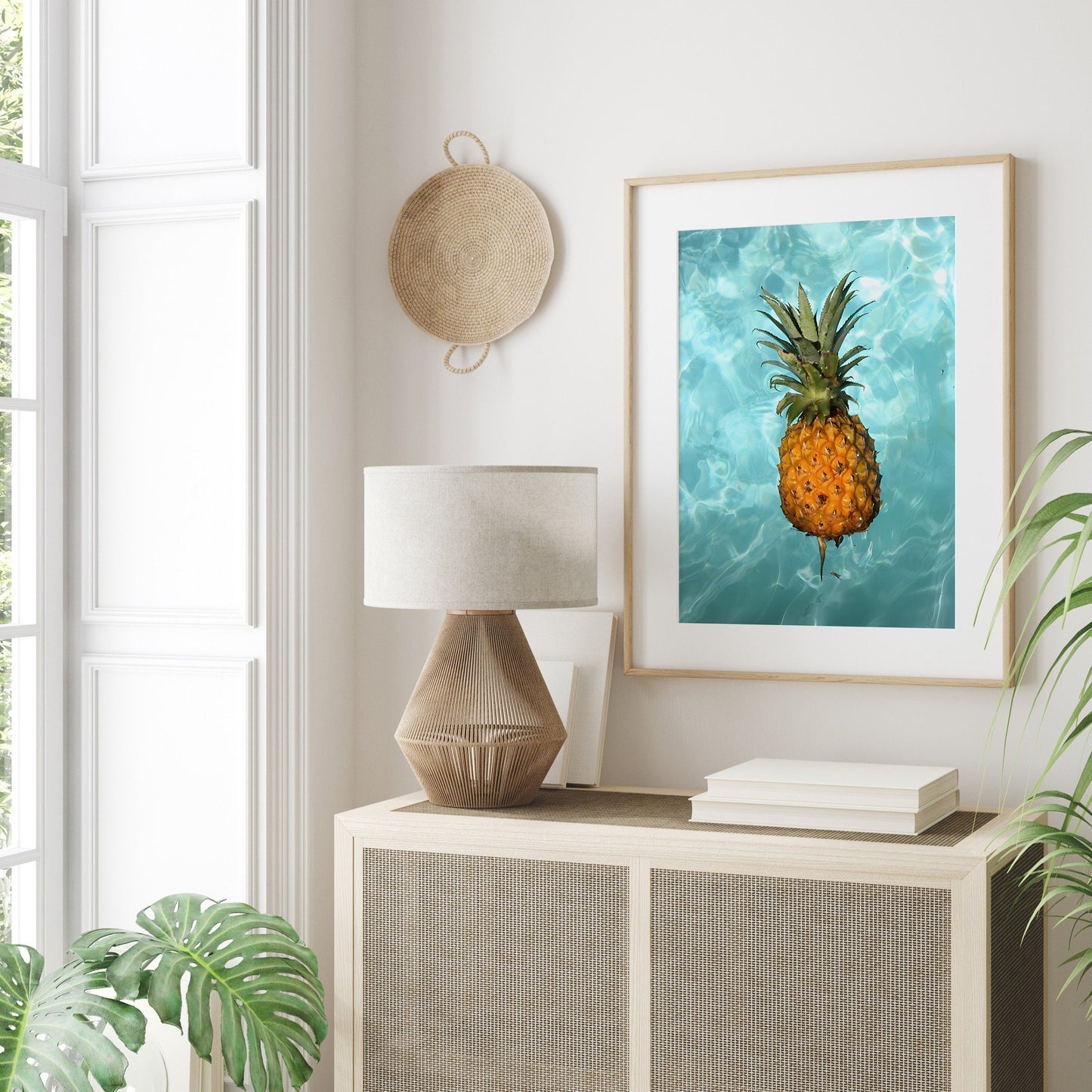 Poster Urlaub Ananas Pool Strand Surfbrett Buggy Wassermelone I Bilder Wohnzimmer & Schlafzimmer I  Wand Deko I Kunst Druck ohne Rahmen-5