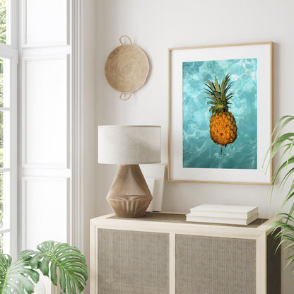 Poster Urlaub Ananas Pool Strand Surfbrett Buggy Wassermelone I Bilder Wohnzimmer & Schlafzimmer I  Wand Deko I Kunst Druck ohne Rahmen-5