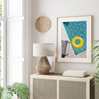 Poster Urlaub Ananas Pool Strand Surfbrett Buggy Wassermelone I Bilder Wohnzimmer & Schlafzimmer I  Wand Deko I Kunst Druck ohne Rahmen-2