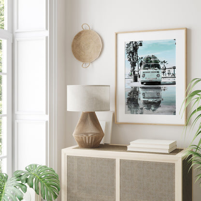Poster Urlaub Ananas Pool Strand Surfbrett Buggy Wassermelone I Bilder Wohnzimmer & Schlafzimmer I  Wand Deko I Kunst Druck ohne Rahmen-4