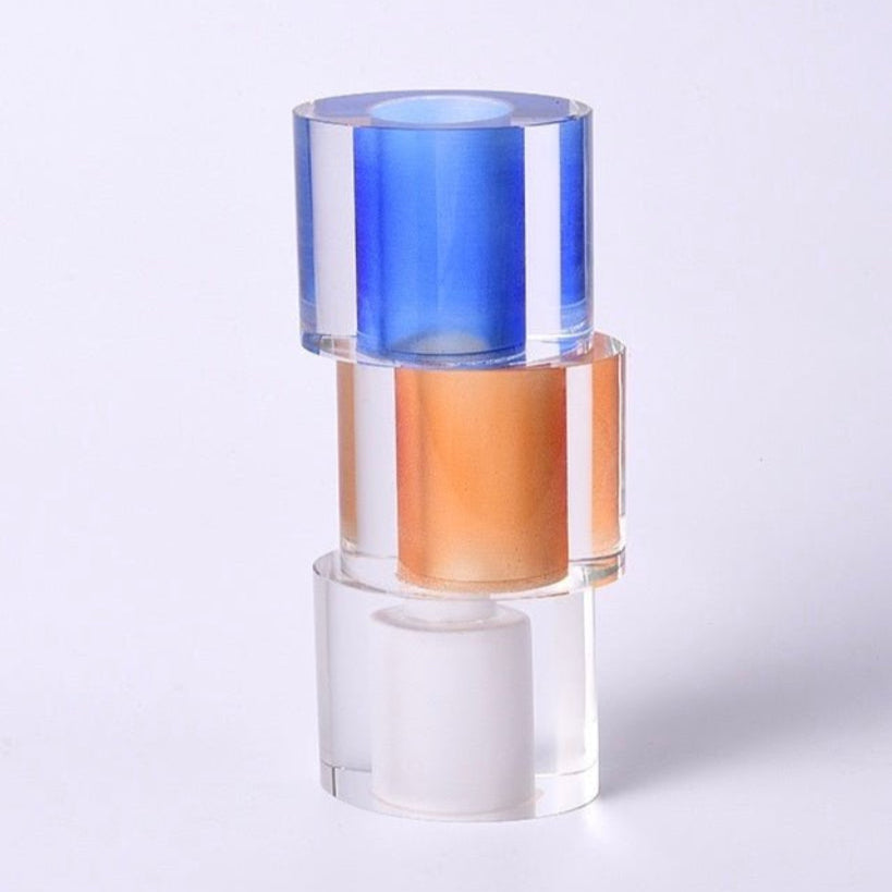 Modern Crystal Nugget Vase, Contemporary Table Setting Centrepieces-5