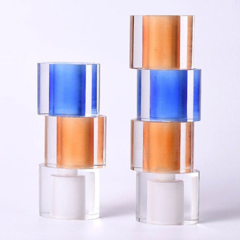Modern Crystal Nugget Vase, Contemporary Table Setting Centrepieces-3