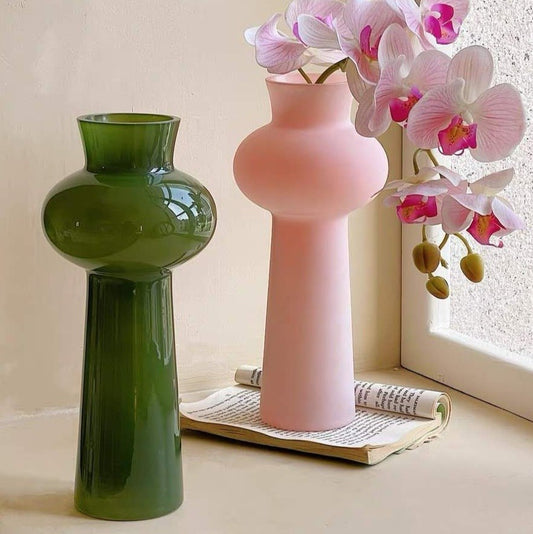 Tall Vintage Style Dopamine Decorative Flower Vase-1