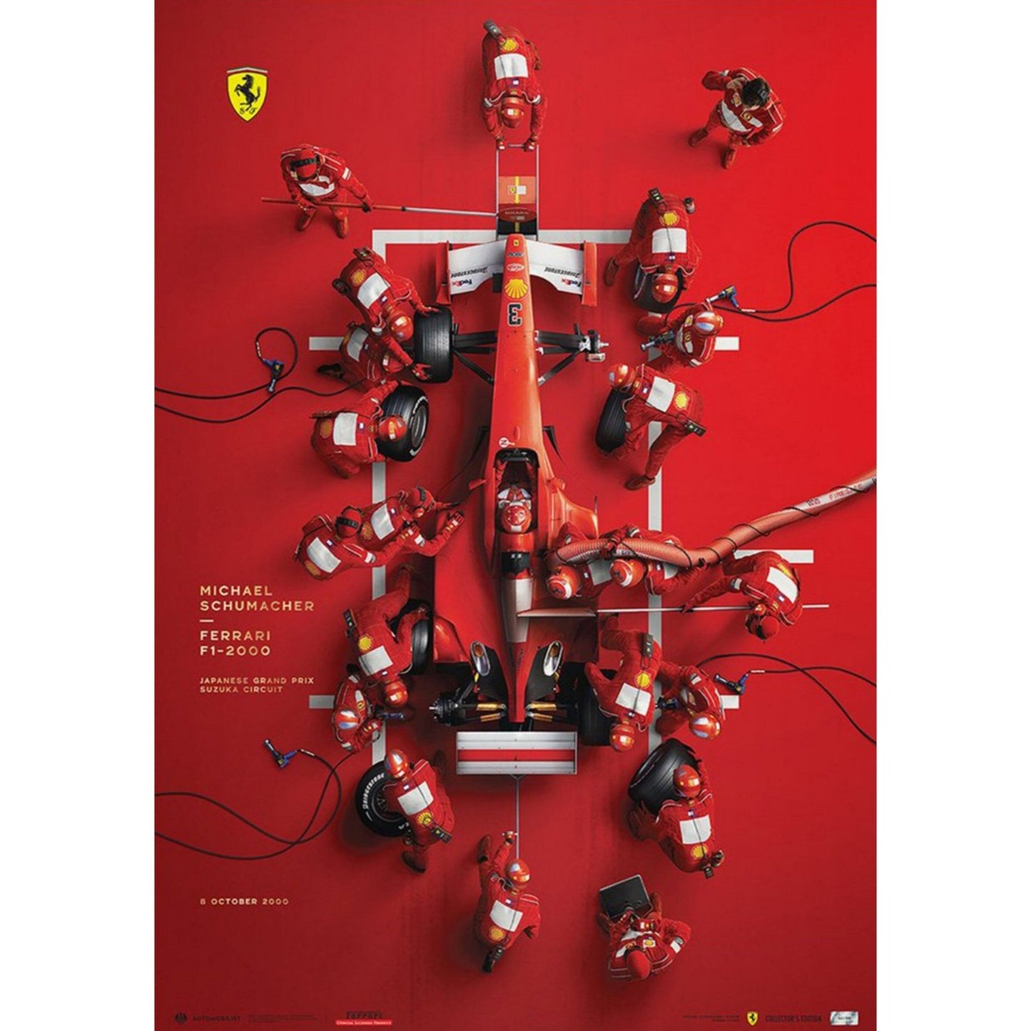 Poster Formel 1 Rennfahrer Legenden Rennwagen Ferrari I Williams Racing