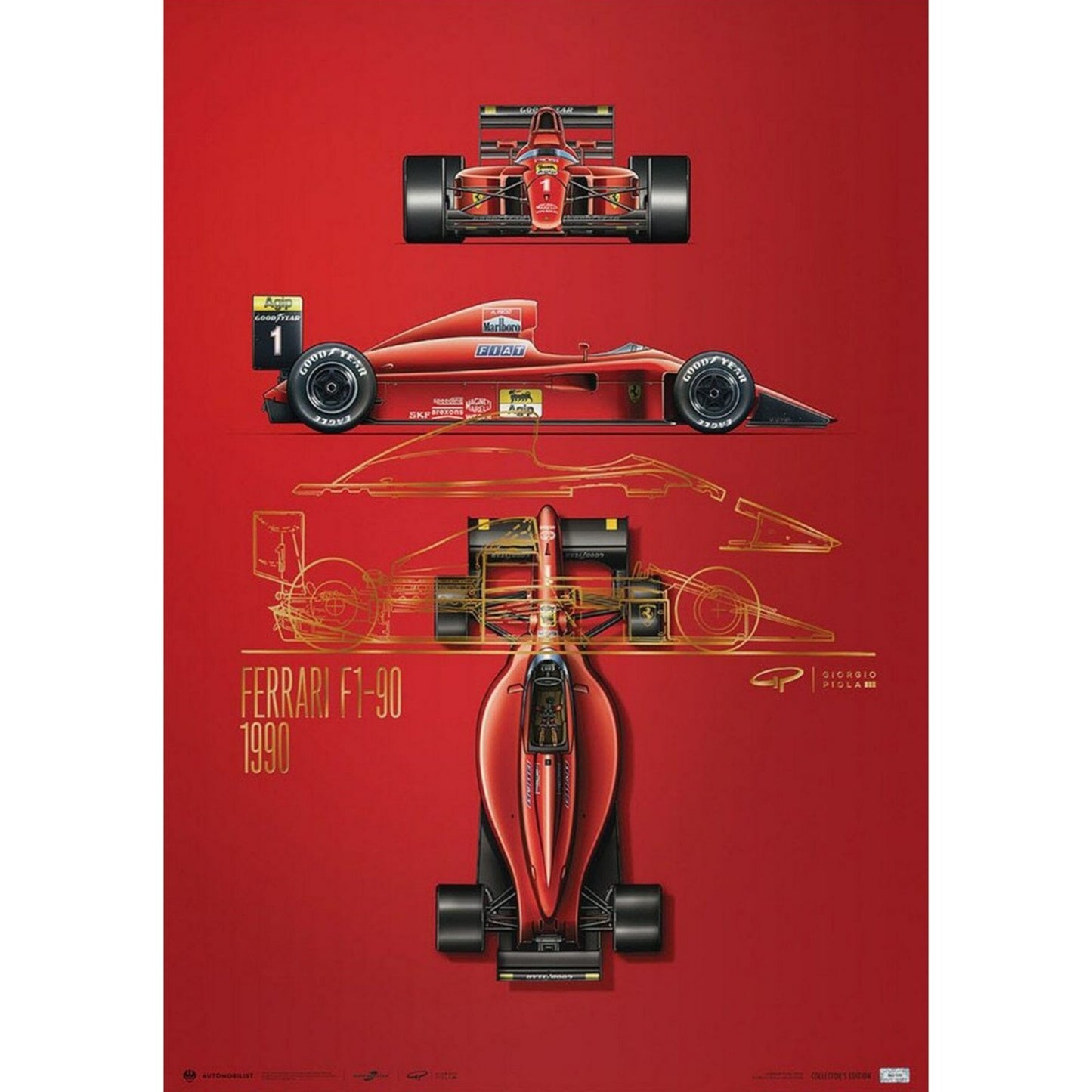 Poster Formel 1 Rennfahrer Legenden Rennwagen Ferrari I Williams Racing